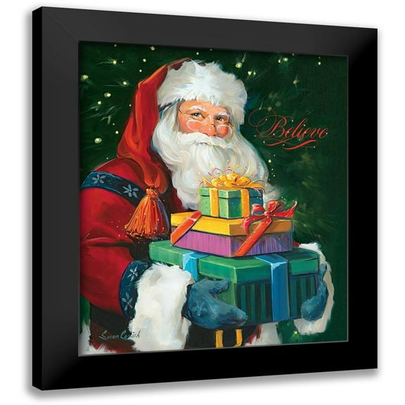 Comish, Susan 12x14 Black Modern Framed Museum Art Print Titled - Santas Gifts