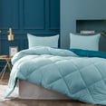 thumbnail image 3 of KASENTEX Ensemble de Couette Réversible Bicolore Super Doux Bleu Sarcelle/bleu, Grand Lit, 3 of 5