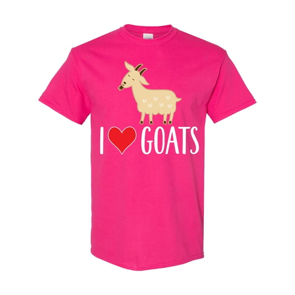Inktastic Goat Cute I Love Goats Farm Animal T-Shirt
