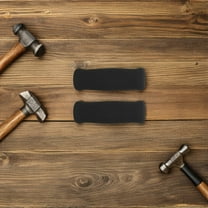 Pawsdot 2Pcs Crutch Handle Grips Cane Handle Grip Replacement Black Sponge Fatigue Reduction for Daily Use