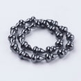 thumbnail image 2 of Non-magnetic Hematite Beads Strands Calabash/Gourd 17.5x11mm Hole: 1.5mm 23pcs/strand 15.9 inch(40.5cm), 2 of 2