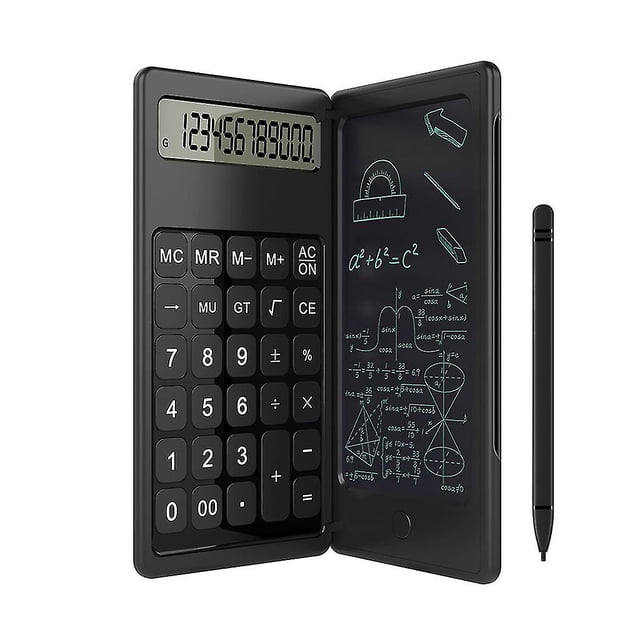 Calculadora de funciones de 6 pulgadas, calculadora de dibujo con teclado giratorio, calculadora básica para estudiantes