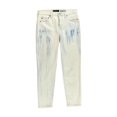 thumbnail image 1 of Aéropostale Jeggings Raccourcis Taille Haute pour Femmes, Blanc, Juniors, 2, 1 of 2