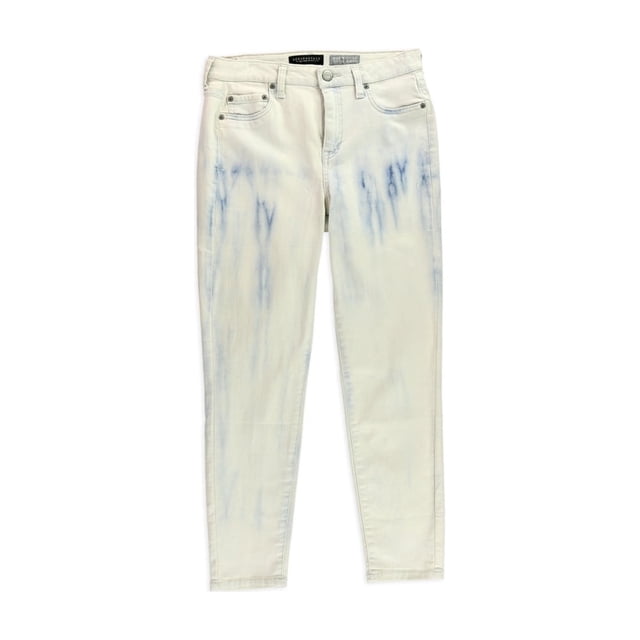 Aéropostale Jeggings Raccourcis Taille Haute pour Femmes, Blanc, Juniors, 2