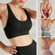 thumbnail image 4 of TFixol Sujetador deportivo para mujer inalámbrico ahueca hacia fuera malla Racer Back Crop, 4 of 8