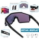 thumbnail image 5 of Gafas para Ciclismo KAPVOE Polarizadas TR90 4 Lentes UV400 Unisex, 5 of 7