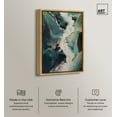 thumbnail image 2 of Sage River Blue Abstract Canvas Wall Art by Art Remedy, Gold Floater Frame, 30"x45", 2 of 7