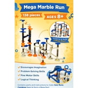 Gener8 138 Piece Mega Marble Run Set for Ages 8 and Up
