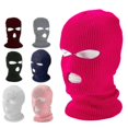 thumbnail image 3 of (rose Rouge) Masque Facial Gangster Bonnet de Ski d'Hiver 3 Trous Bonnet Tactique Chaud, 3 of 5