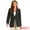 Black, variant on DARING DIVA Women's Stand Collar Single Button Dressy Suit Jacket XS Black