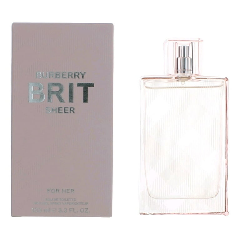 Burberry Brit Sheer Perfume, 3.3 oz EDT Spray Fragrance for Women