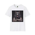 thumbnail image 4 of German Shepherd Muscular Dog Unisex Softstyle T-Shirt, 4 of 10