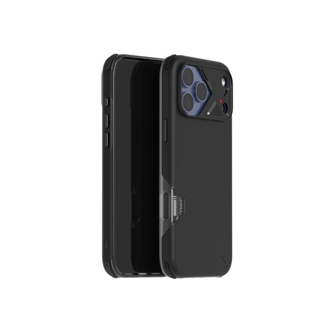 Funda para Celular Aulumu A17 con Marco de Aluminio Antigolpes Negra