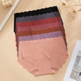 thumbnail image 5 of Lunuaoe Women's Ice Silk Seamless Panties, Invisible Breathable Underwear, Thin Plus Size Briefs, 5 of 7