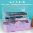 thumbnail image 3 of TERGAYEE 3 Layers Plastic Portable Storage Box,Multipurpose Portable Storage Box,Handled Storage Case for Art Craft and Cosmetic School Supply,Office Supply, 3 of 4