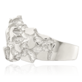 thumbnail image 3 of 925 Sterling Silver Mens Chunky Nugget Ring, 3 of 8