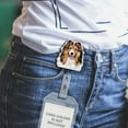 thumbnail image 5 of WIRESTER Acrylic Reel ID Holder Belt Clip Badge Retractable with Alligator Clip for Office Worker, Medical Staffs, Nurse, Doctor, Teacher, Student - Sable Sheltie Shetland Sheep Dog, 5 of 5