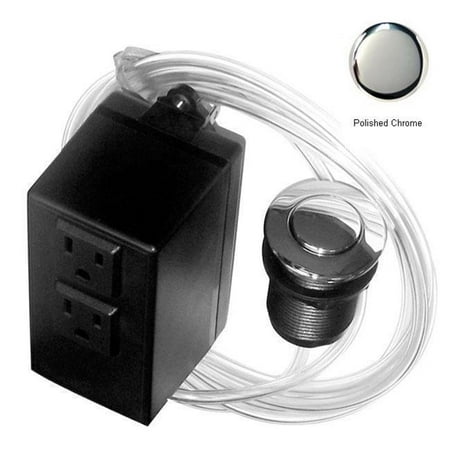 Polished Chrome Air - Westbrass ASB-2-26 Disposal Air Switch and Dual Outlet Control Box - Polished Chrome