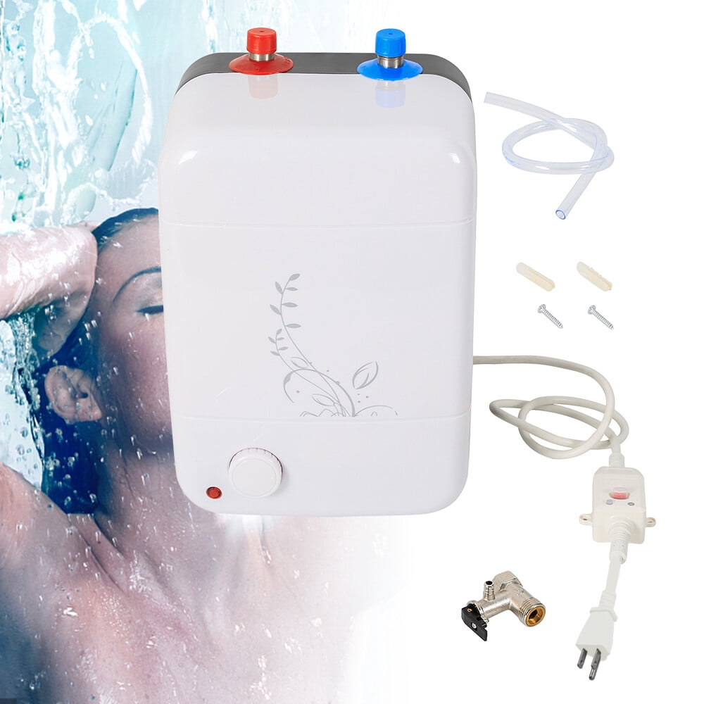 TFCFL 1500W 110V Instant Hot Water Heater Bathroom Kitchen Electric Tankless Water Heater 30-75℃