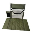 thumbnail image 3 of Una silla plegable ligera con respaldo, perfecta para la playa o para acampar. Verde, 3 of 9