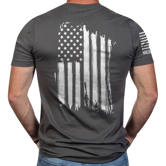 Nine Line Apparel America Short Sleeve T-Shirt - XL - Gray