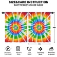 thumbnail image 2 of Blackout Kids Curtains,Rainbow Tie Dye Sunburst Childrens Insulated Curtains Set Of 2,Bedroom Essentials,Toddler Room Decor 42"x54", 2 of 5