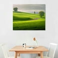 thumbnail image 2 of Nawypu Green Landscape Canvas Wall Art Rustic Nature Scenery Paintings Prints Mountain Hill Spring Home Living Room Decor, 2 of 4