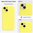 thumbnail image 4 of Compatible with iPhone 15 Case Shockproof with Screen Protectors, Waterproof Liquid Silicone Rubber Full Cover Protective Case for iPhone 15 6.1 inch-Lemon Yellow, 4 of 13