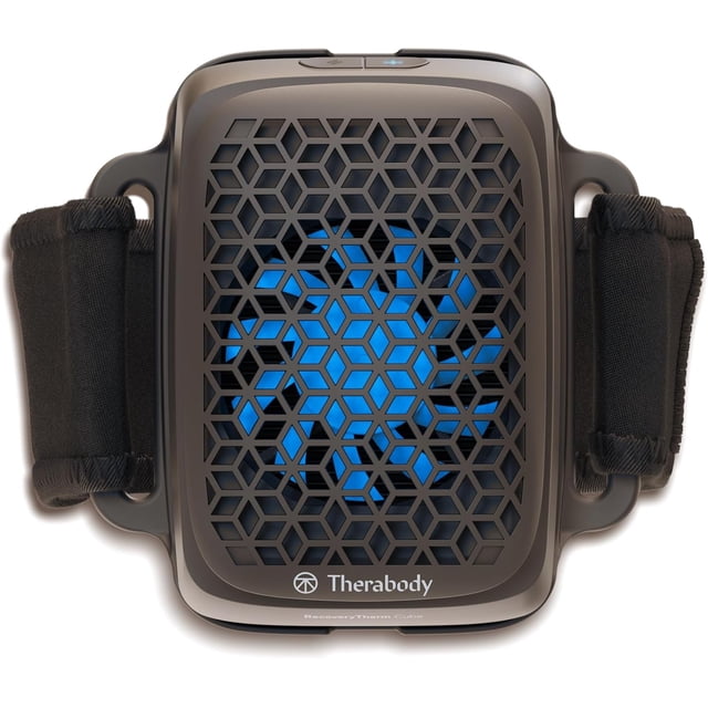 Therabody RecoveryTherm Cube Instant Heat, Cold and Contrast Therapy Device for Pain Relief, Muscle Recovery, Knee, Back, Shoulder and Full Body, Portable Hot and Cold Pack, Black