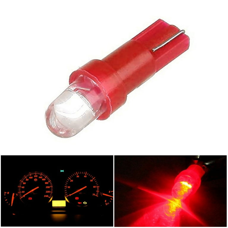 T5 LED Bulb Car Dash Instrument Panel Gauge Cluster Indicator Light Door Light for 74 73 37 2721 Auto Walmart