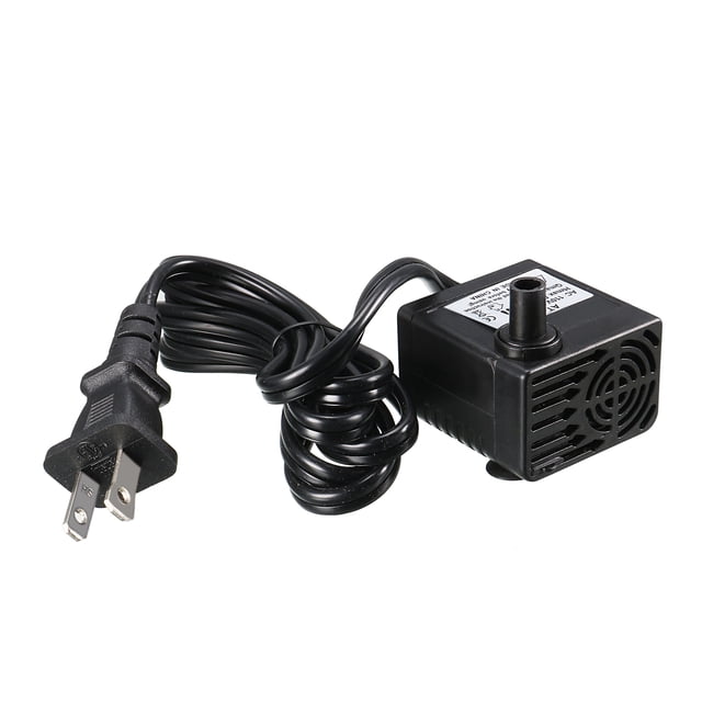 Bomba de agua sumergible Uxcell 85 GPH (320L/H, 5W, 110V) con enchufe US para estanque acuario con cable de alimentación de 4.9 pies (1.5M)