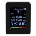 thumbnail image 4 of Zerodis Pantalla a Color Detector de Dióxido de Carbono CO2 HCHO Monitor Portátil de Calidad del Aire Probador de Temperatura Y Humedad Adecuado para Oficinas, Hogares, Gimnasios(Blanco) EOTVIA NO, 4 of 4