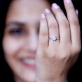 thumbnail image 6 of Rosec Jewels IGI Certified Lab Grown Diamond Solitaire Engagement Ring - 0.9 Carat - E-VS1 Quality Diamond Ring with Jewelry Box, 14K White Gold, US 6.00, 6 of 9
