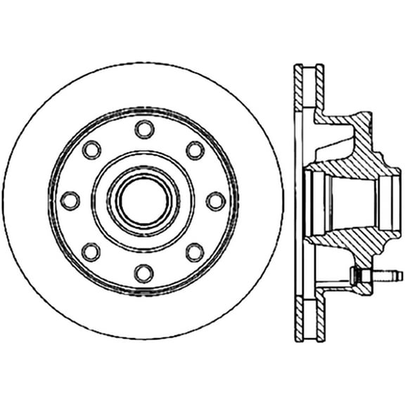 Centric 121.66005 Disc Brake Rotor Fits select: 1971-1986 CHEVROLET C20, 1981-1992 CHEVROLET G30