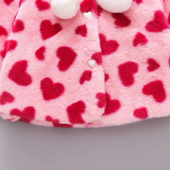 Vedolay Girls Denim Jackets Toddler Girls Sequin Zipper Coat Jacket Character Print Long Sleeves Outwear,Pink 90CM/8码