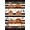 Black White Orange, Pattern 8, variant on ODIKA 8'x10' Washable Area Rug Halloween Plaid Pumpkin Striped Border Door Doormat Layering for Living Room, Under Sectional, Family , Durable, Non-Slip