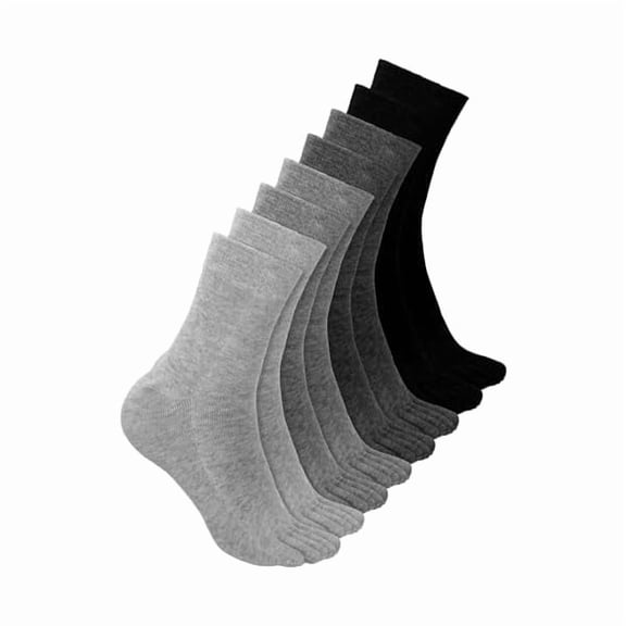 Eryueer 4 Pair Women Five Toe Socks Cotton Crew Ankle Socks with Toes for Women Men Athletic Running Yoga Daily