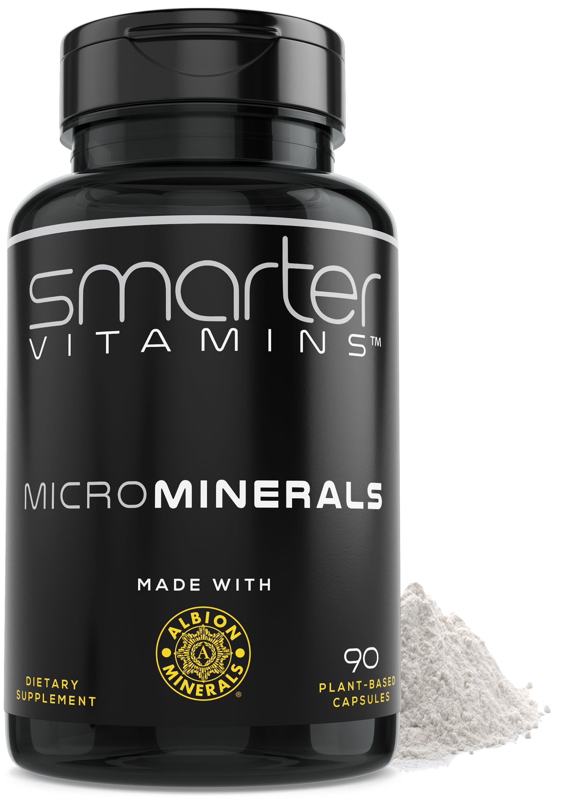SmarterVitamins MicroMinerals 6 Essential MULTI MINERALS COMPLEX TRACE MINERAL BLEND Made with Zinc, Selenium, Boron, Molybdenum, Manganese, Chromium in Glycinate Chelate form from TRAACS® Albion®