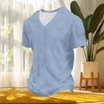 thumbnail image 6 of fatyb Big and Tall Men's V Neck T-Shirts Short Sleeve Casual Loose Tees Lightweight Mens Summer Tops, 6 of 7