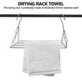 thumbnail image 2 of Geynutaly Portable Stainless Steel Clothes Drying Rack, for Hanging Clothes, Towels, Socks, Silver, 2 of 7