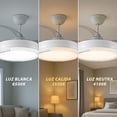 thumbnail image 2 of CITYLUZ VENTILADOR 4 ASPAS INVISIBLES – 50W LED BLANCO, 6 VELOCIDADES, 2 of 5