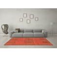 thumbnail image 3 of Ahgly Company Indoor Rectangle Abstract Orange Modern Area Rugs, 5' x 7', 3 of 4