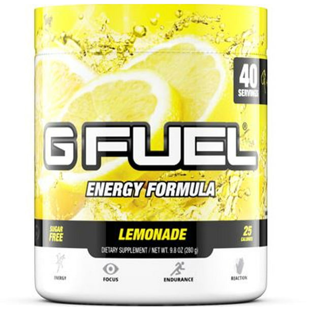 G Fuel Energy and Endurance Tub, Lemonade, 40 Servings