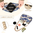 thumbnail image 2 of FORMRS Womens Shoulder Bag with Chain Strap Clutch Purse Cute Tote Handbag, Blue Wave Pattern, 2 of 7