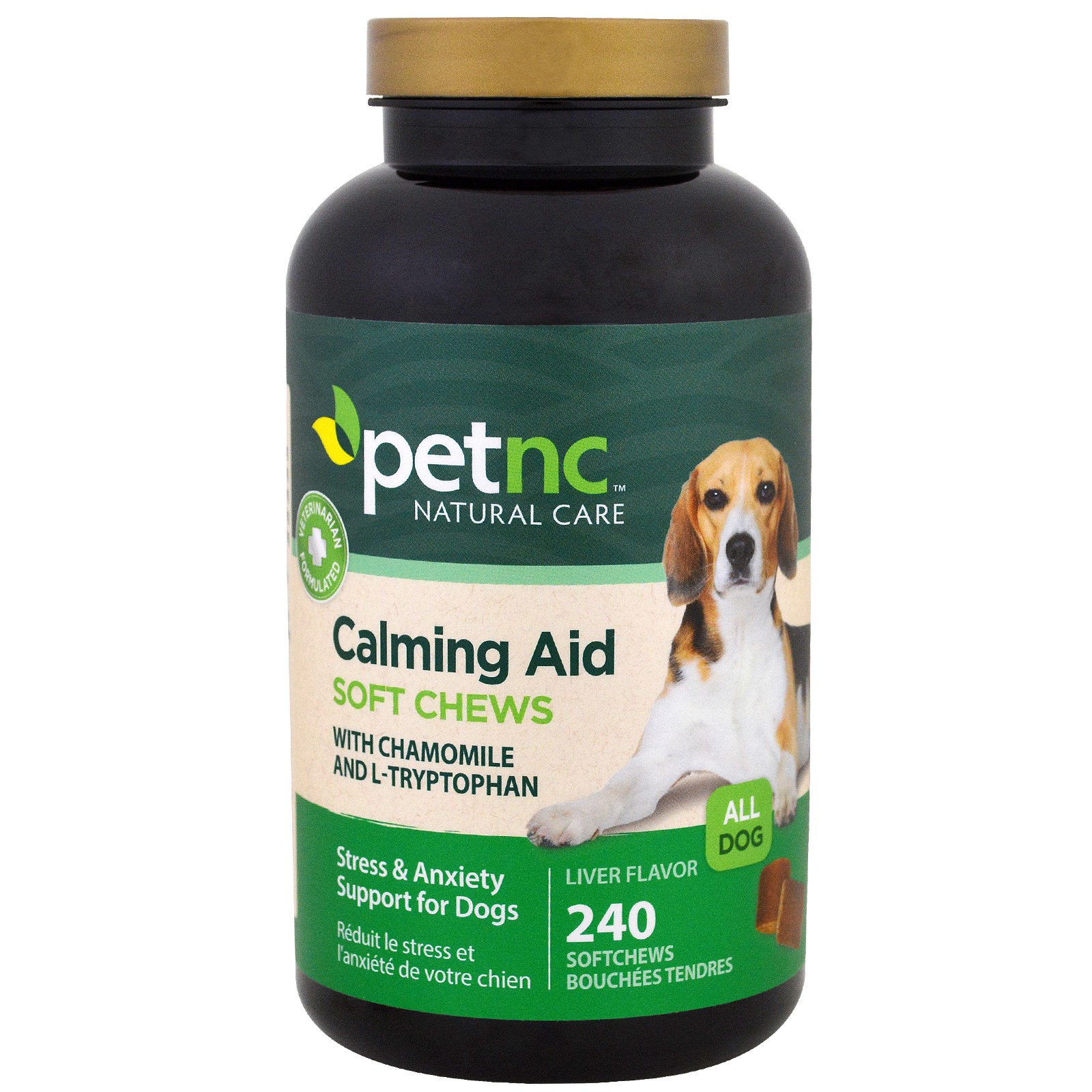PetNC Calming Aid Stress & Anxiety Support For Dogs Liver Flavor