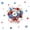 Patriotic 13, variant on Manfei Colorful Stars Twin Comforter Sets, American Flag Bedding Set, Red White Blue, Black Reversible 2-Piece, 1 Comforter and 1 Pillowcase