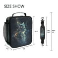 thumbnail image 5 of ALAZA Cat Starry Sky Lunch Box Insulated Lunch Bag Reusable Thermal Cooler Tote School Picnic, 5 of 6