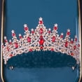 thumbnail image 4 of Corona de princesa para mujer, disfraz de reina de princesa, corona de diamantes de imitación de cristal para novia, niña, damas, bodas, bailes, fiestas de cumpleaños, regalo para mujeres, 4 of 5