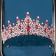 thumbnail image 4 of Corona de princesa para mujer, disfraz de princesa reina, corona de diamantes de imitación de cristal para novia, niña, boda, fiesta de graduación, fiesta de cumpleaños, regalo para mujer MFZFUKR CPB-CJZ1730-2, 4 of 5