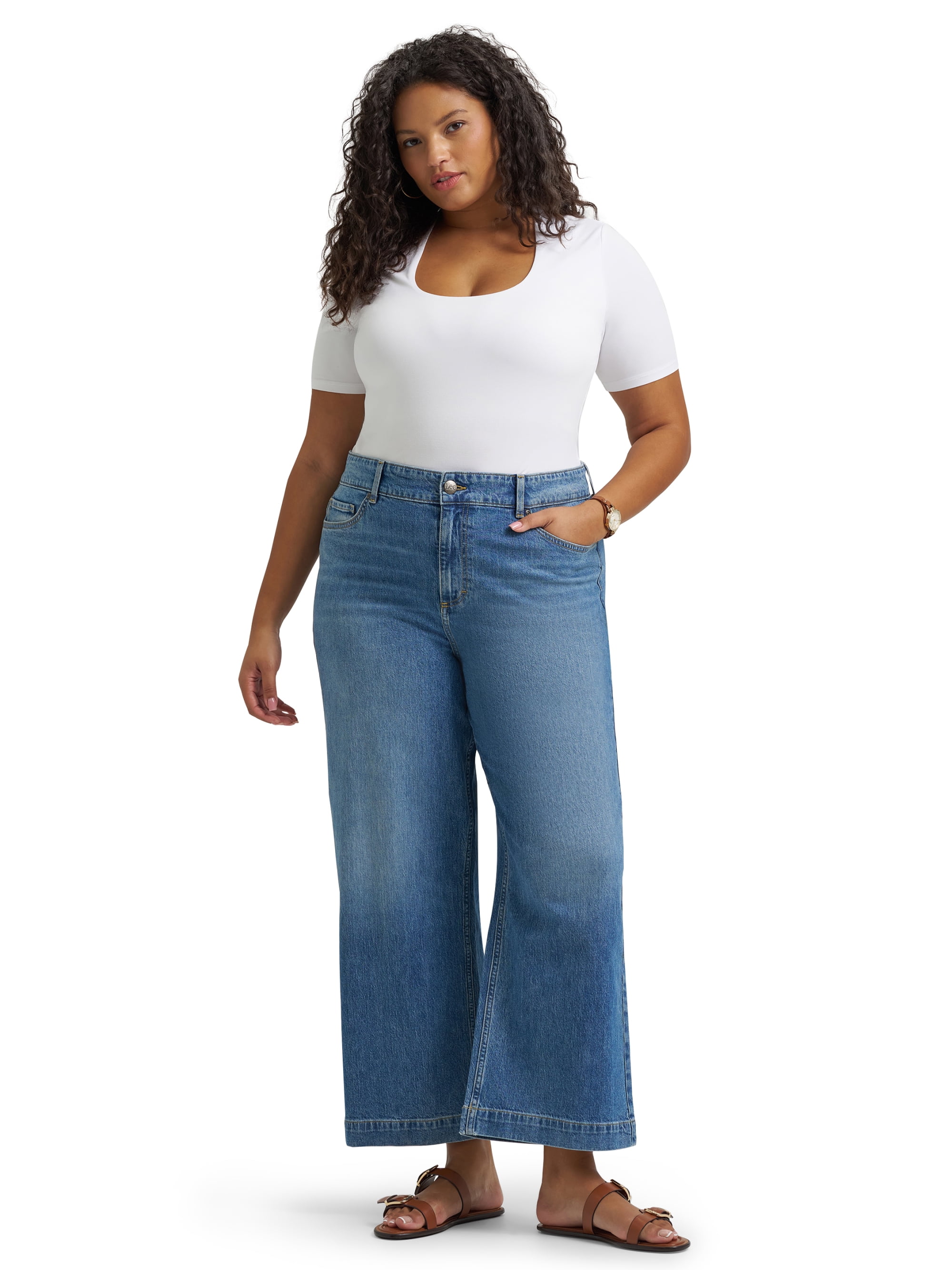 Lee® Women's and Plus Legendary Wide Leg Crop
